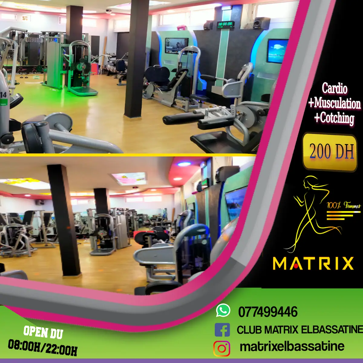 Club Matrix 100% Femme · Fitness & Musculation · Meknès